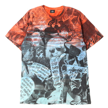 オールドフォト 総柄グラフィック Tシャツ
