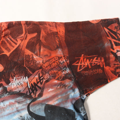 オールドフォト 総柄グラフィック Tシャツ
