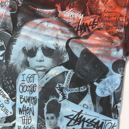 オールドフォト 総柄グラフィック Tシャツ