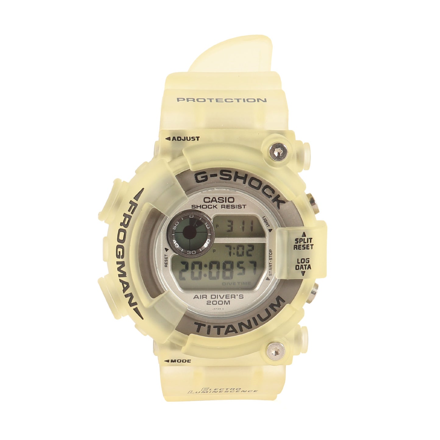 90s FROGMAN / フロッグマン DW-8200WC-7A 透けチタン 腕時計 /ウォッチ(デッドストック)