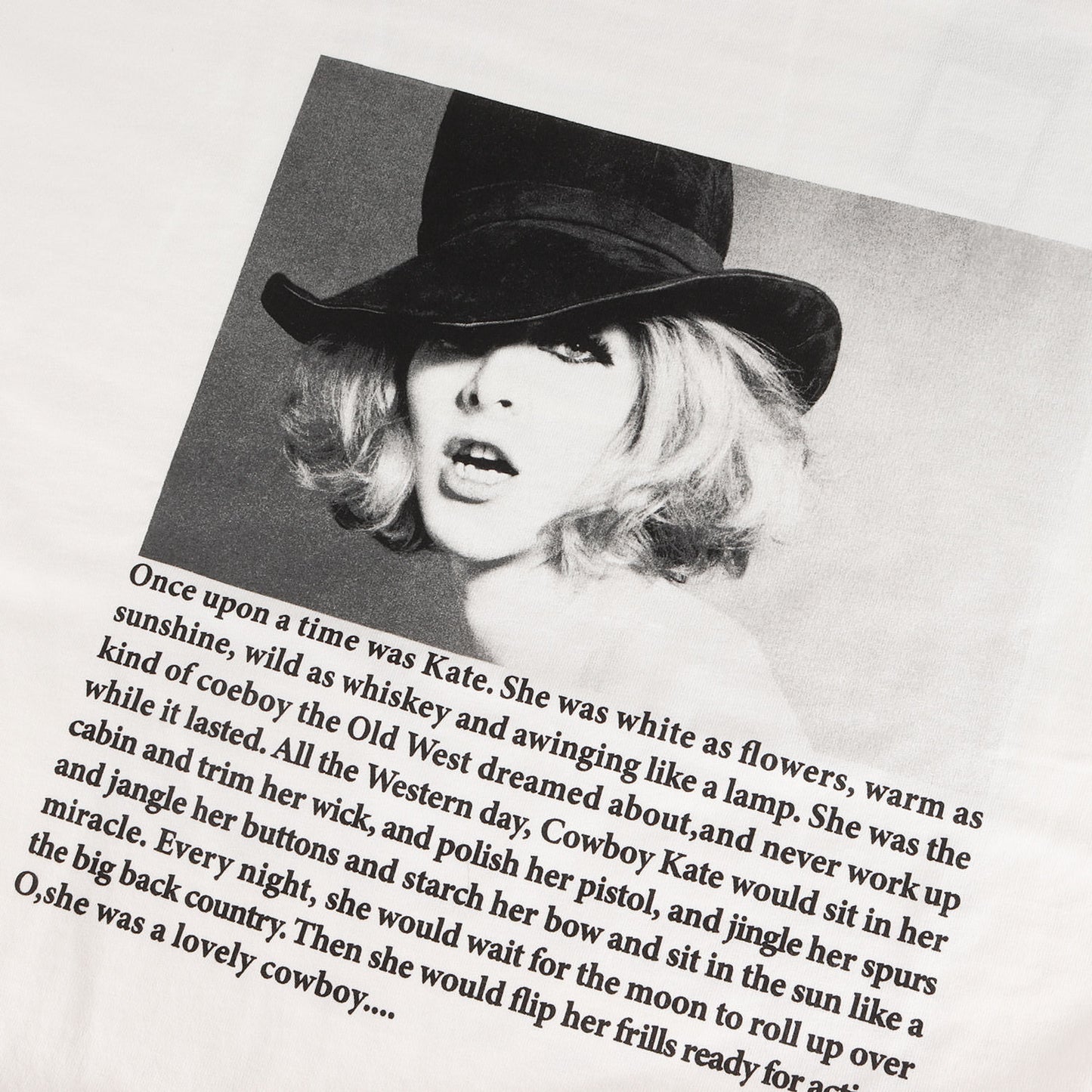 25AW ×Sam Haskins カウボーイ・ケイト フォト Tシャツ(kate Tee)