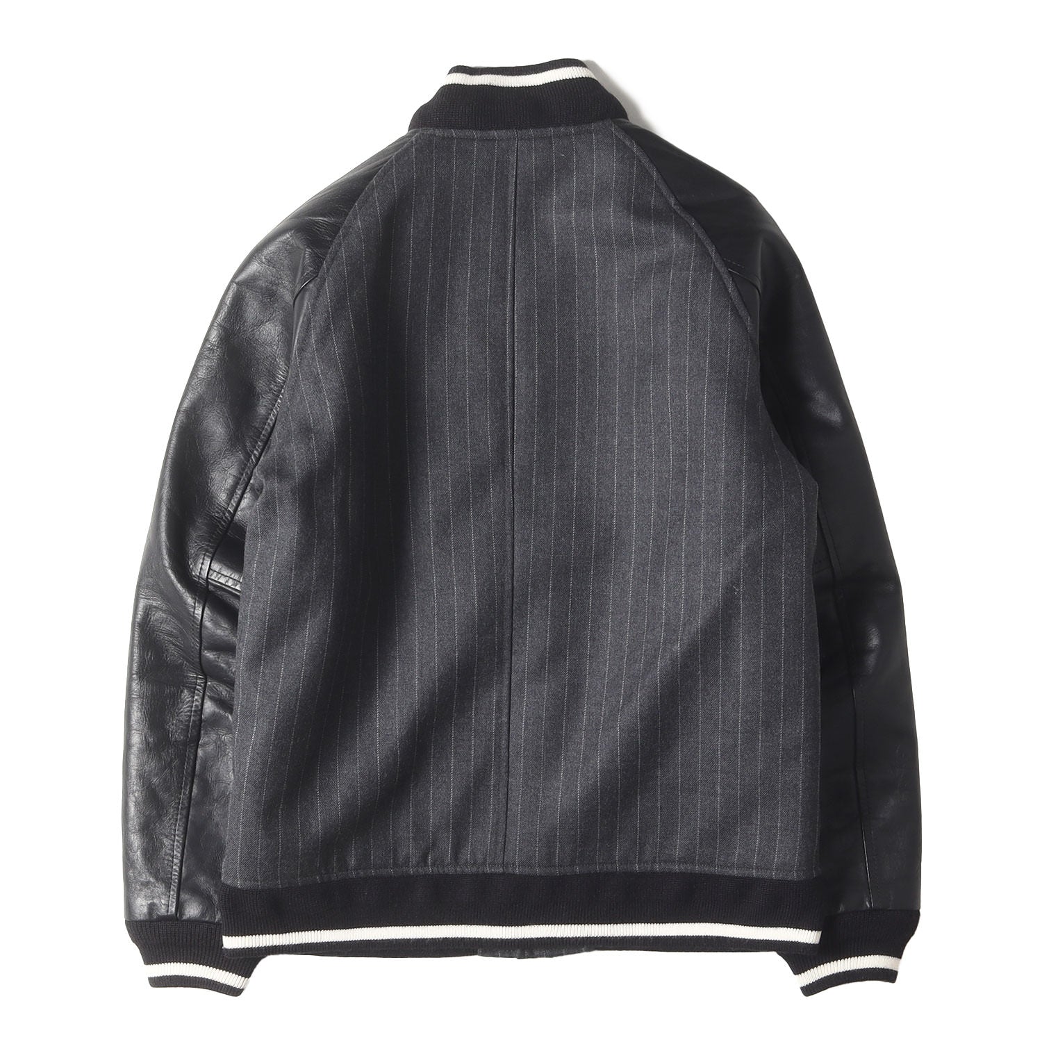 Stussy × fragmentコラボ ストライプ柄 スタジャン 【公式通販】