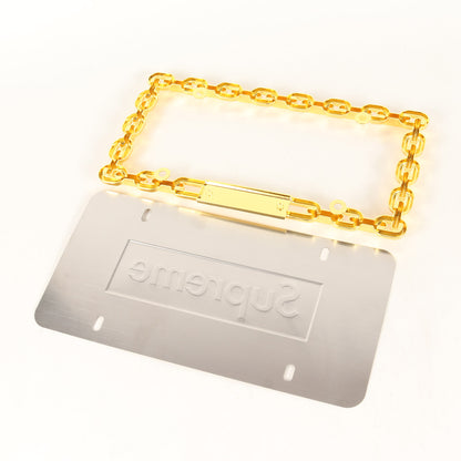 チェーン デザイン ナンバープレート(Chain License Plate Frame)