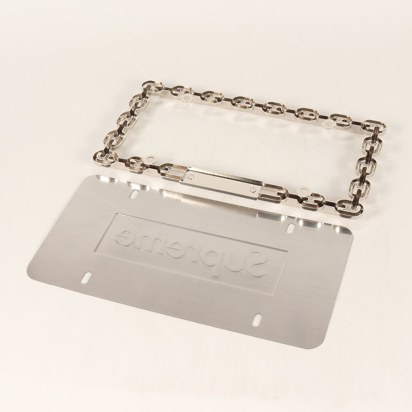 チェーン デザイン ナンバープレート(Chain License Plate Frame)