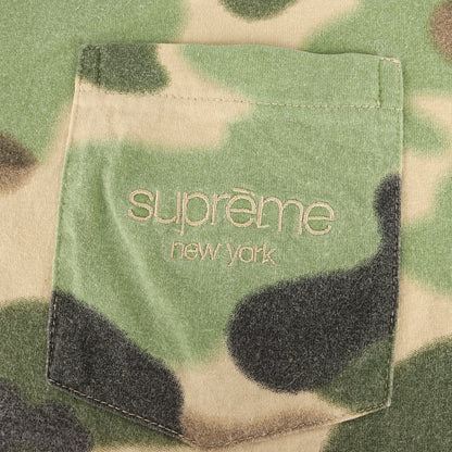 20SS オーバーダイ加工 ペインテッドカモ クラシックロゴ ポケット Tシャツ(Overdyed Pocket Tee)