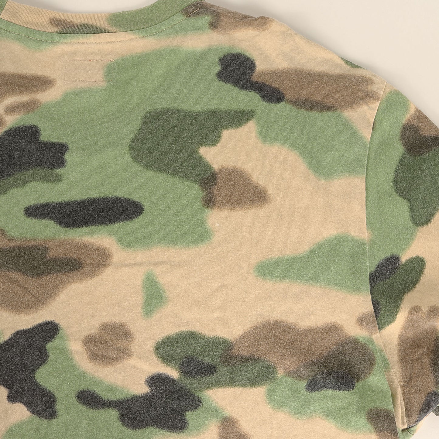 20SS オーバーダイ加工 ペインテッドカモ クラシックロゴ ポケット Tシャツ(Overdyed Pocket Tee)