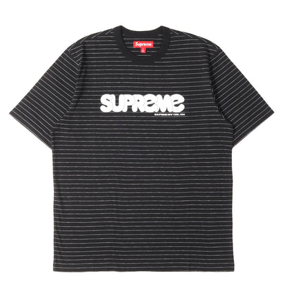 25SS フロッキープリント ボーダー Tシャツ(Bubble S/S Top)