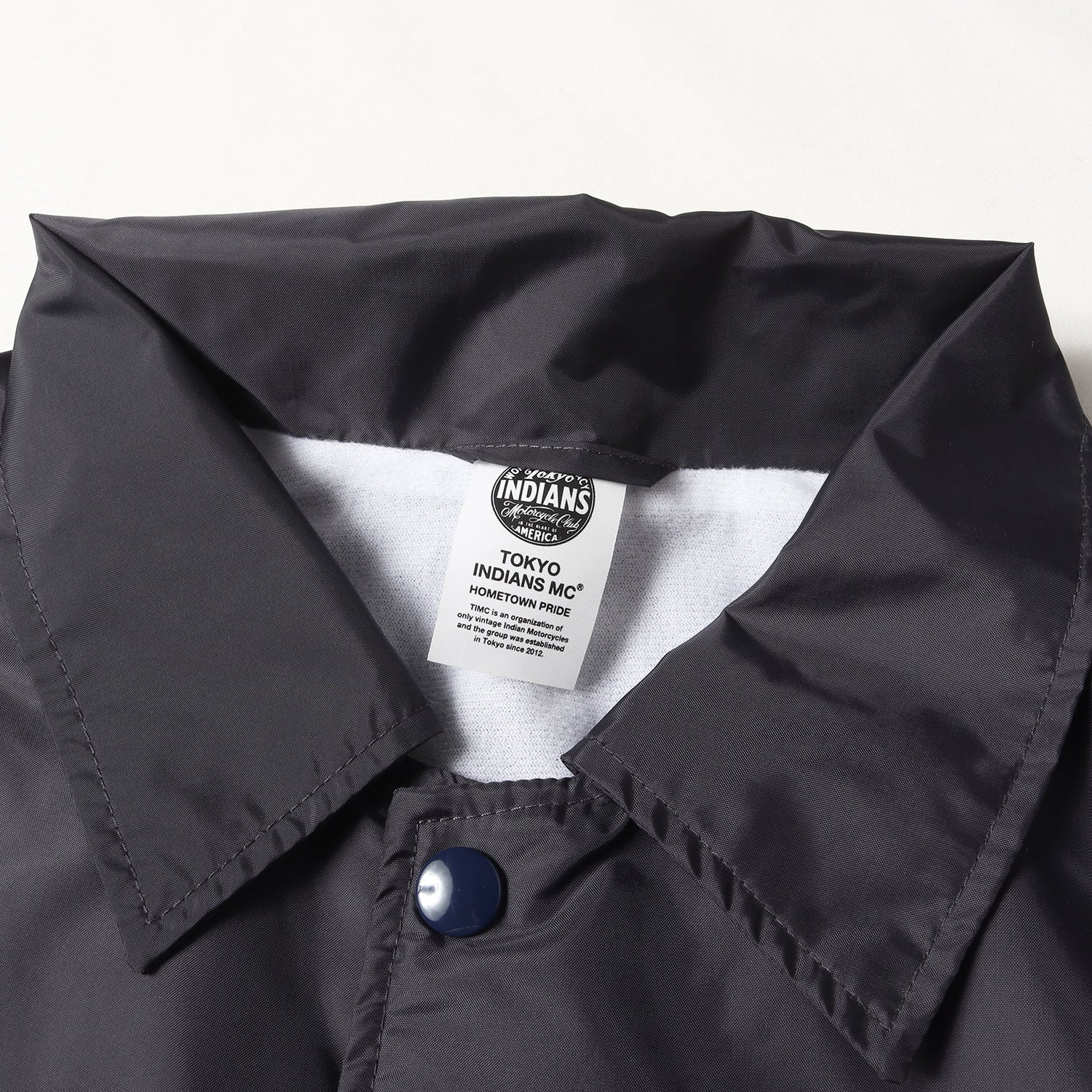 東京インディアンズ ブランドロゴ刺繍 ナイロン コーチジャケット