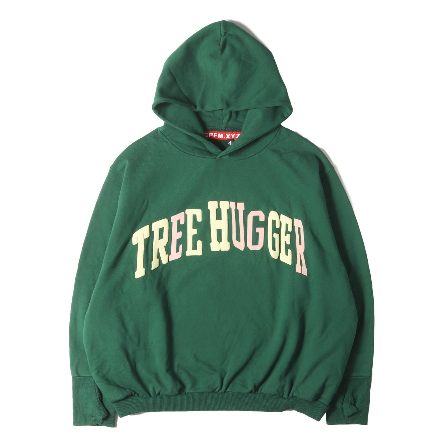 21AW オーバーサイズ スウェットパーカー(TREE HUGGER THUMBS UP HOODIE)