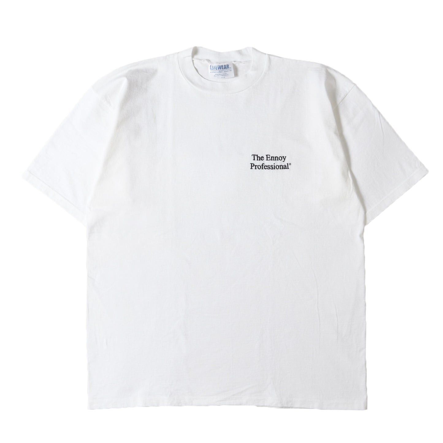 ブランドロゴ刺繍 クルーネック Tシャツ