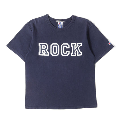 90s ROCKロゴ ヘビー Tシャツ(Championボディ)