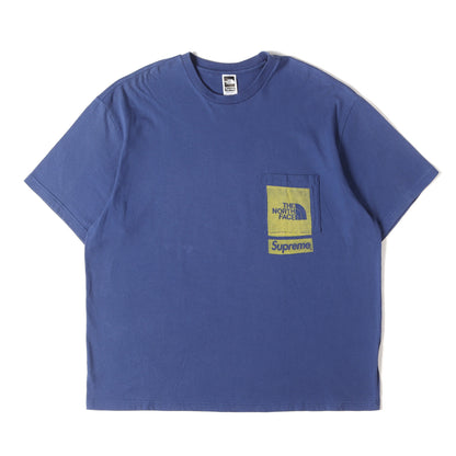 23SS ×THE NORTH FACE ロゴプリント ポケット Tシャツ(Printed Pocket Tee)