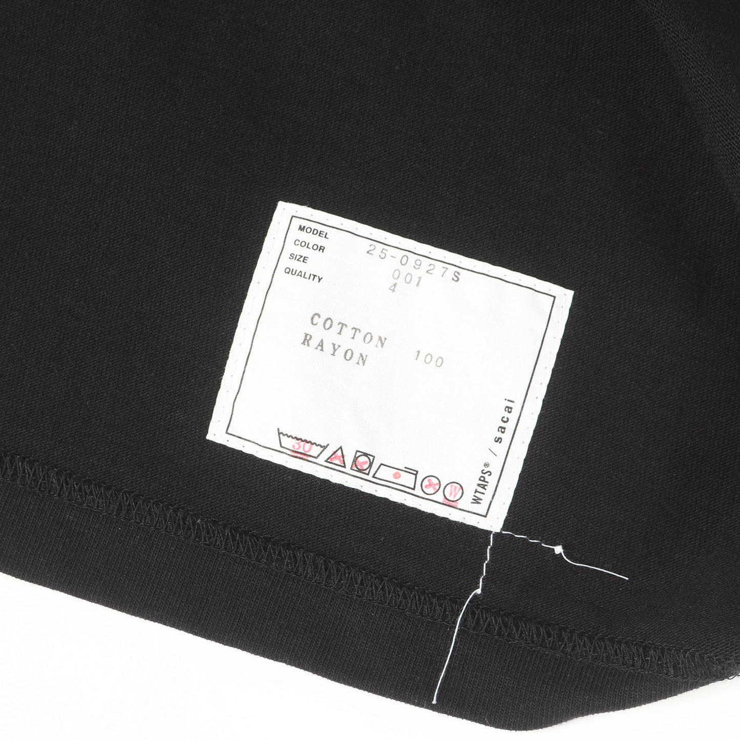 24AW ×Sacai フロッキープリント ヘビー Tシャツ(Flock Print T-Shirt / SS / COTTON. SACAI)
