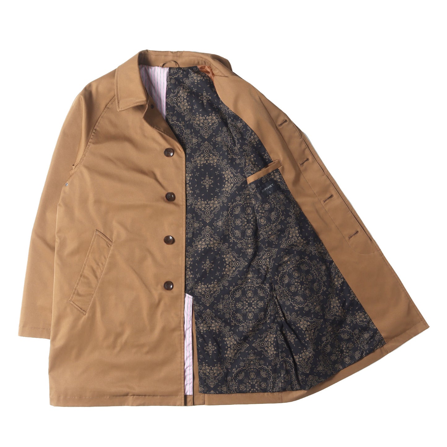 20SS ストレッチポリエステルツイル ステンカラーコート(SOUTIEN COLLAR COAT)