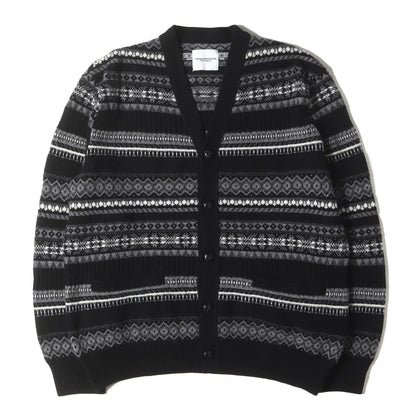 25AW フェアアイル ウールニット カーディガン(fair isle v-neck cardigan.)