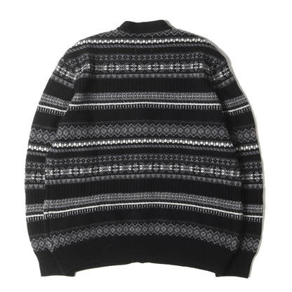 25AW フェアアイル ウールニット カーディガン(fair isle v-neck cardigan.)