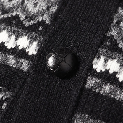 25AW フェアアイル ウールニット カーディガン(fair isle v-neck cardigan.)
