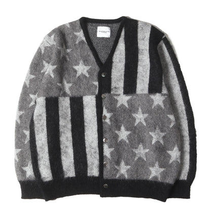 25AW 星条旗デザイン モヘヤニット カーディガン(american flag mohair cardigan.)