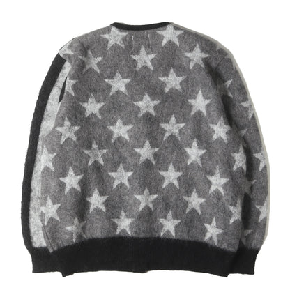 25AW 星条旗デザイン モヘヤニット カーディガン(american flag mohair cardigan.)