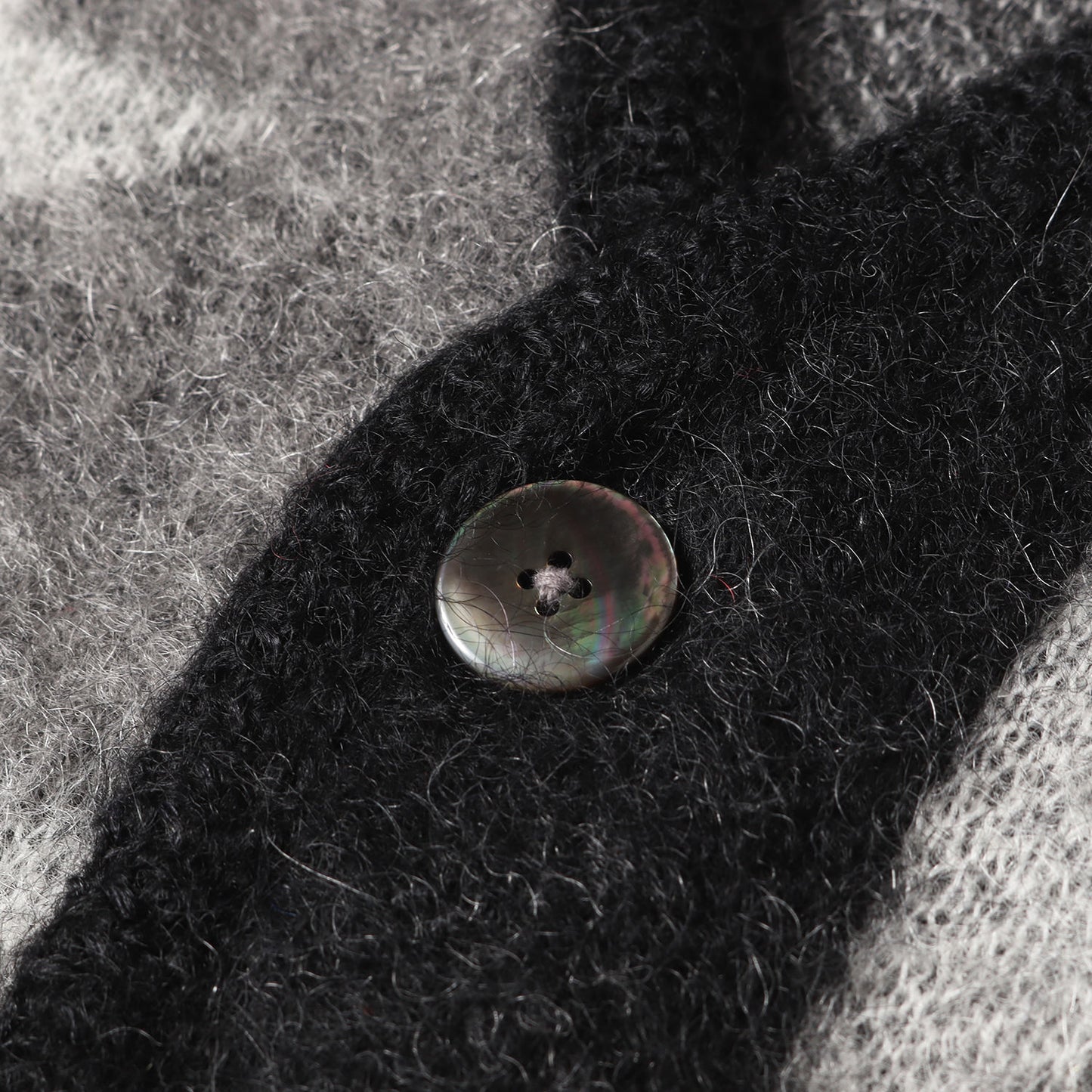 25AW 星条旗デザイン モヘヤニット カーディガン(american flag mohair cardigan.)