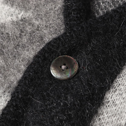 25AW 星条旗デザイン モヘヤニット カーディガン(american flag mohair cardigan.)