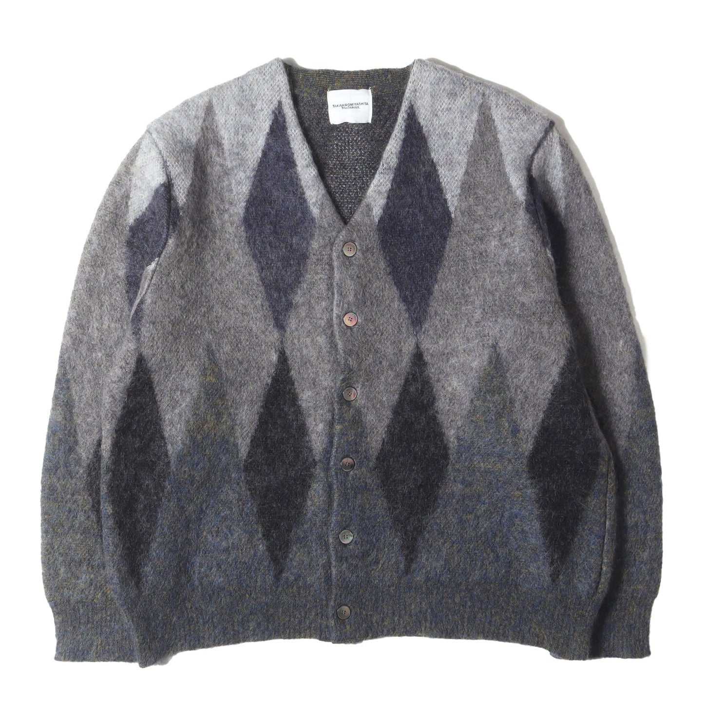 25AW アーガイル カート モヘヤニット カーディガン(kurt.cardiganⅠ)