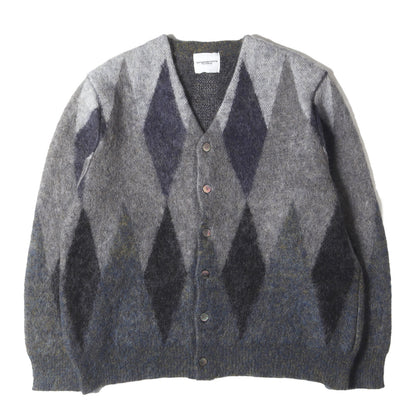 25AW アーガイル カート モヘヤニット カーディガン(kurt.cardiganⅠ)