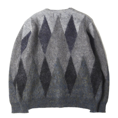 25AW アーガイル カート モヘヤニット カーディガン(kurt.cardiganⅠ)