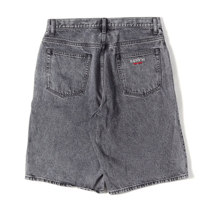 23SS ウォッシュド バギー デニムショーツ(Baggy Denim Short)