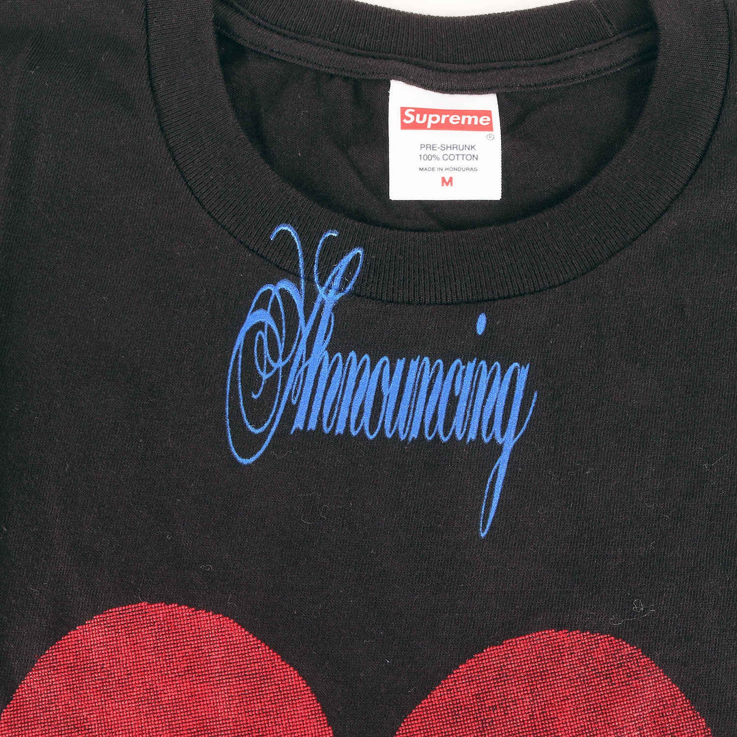 25SS Supreme Announcing Tee Black ハート 黒 Supreme (シュプリーム) 25SS ハート グラフィック Tシャツ(Announcing