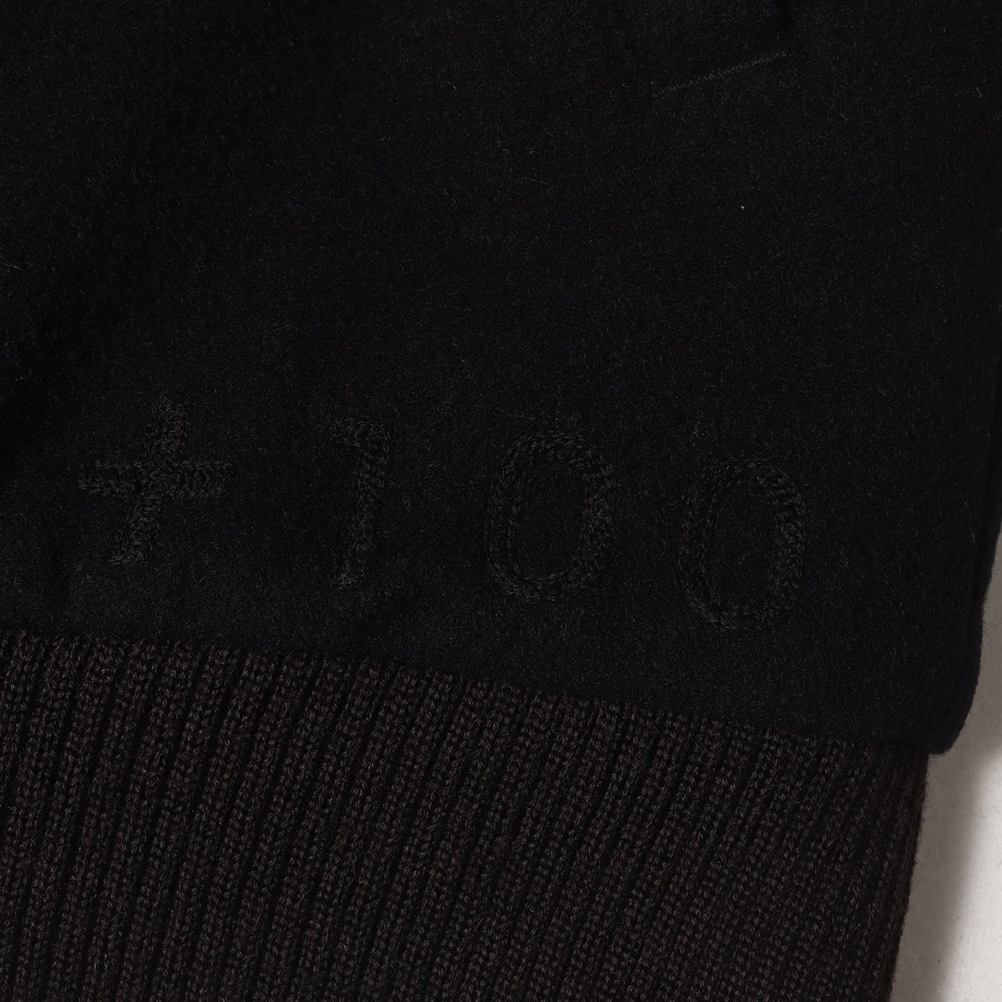 00s ナンバリング入り 袖レザー メルトンウール スタジャン