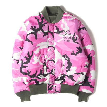 21AW ×ALPHA 桜ロゴ 裏地カモ MA-1 フライトジャケット(MA-1 Jacket)