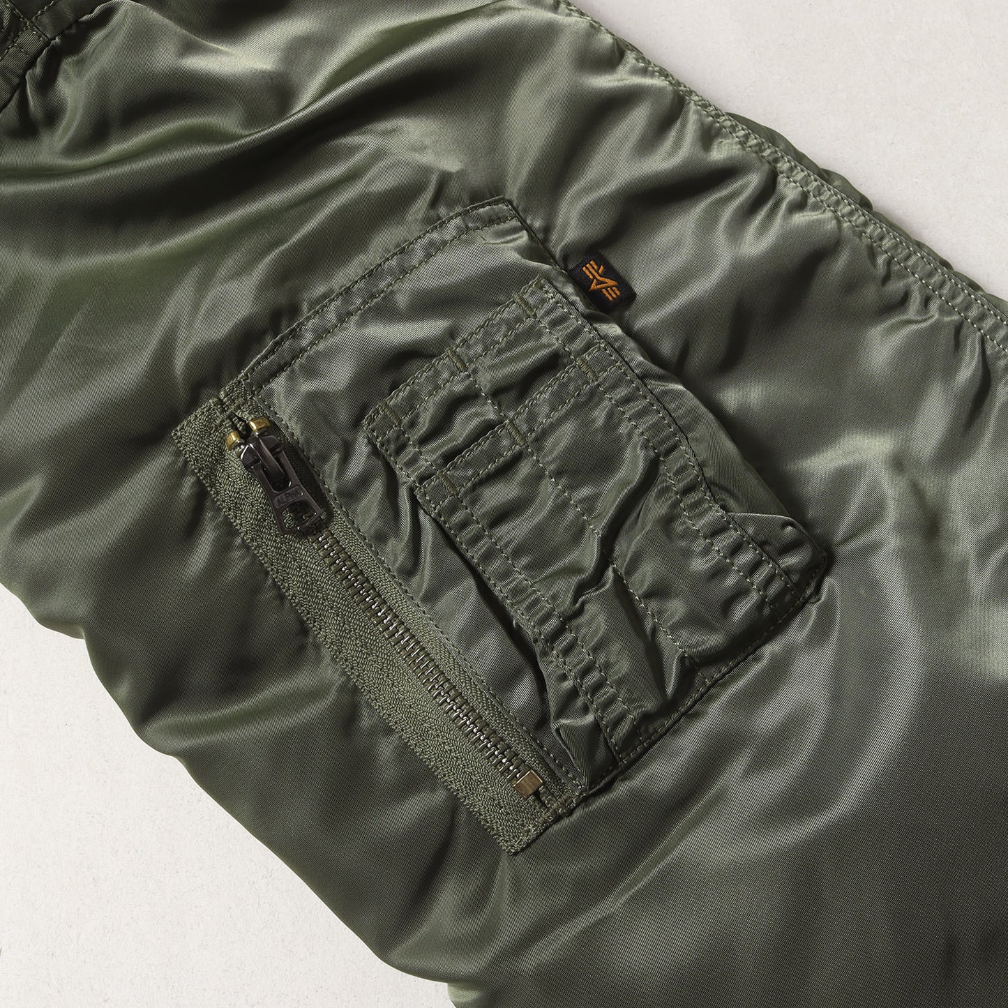 21AW ×ALPHA 桜ロゴ 裏地カモ MA-1 フライトジャケット(MA-1 Jacket)