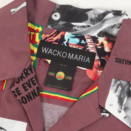 24SS ×BOB MARLEY フォト柄 レーヨン ハワイアンシャツ / アロハシャツ(HAWAIIAN SHIRT S/S)