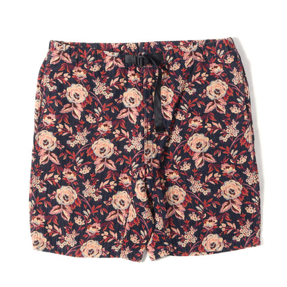 ジャガード フラワー柄 ベルト付き イージーショーツ(Jacquard Flowers Belted Short)