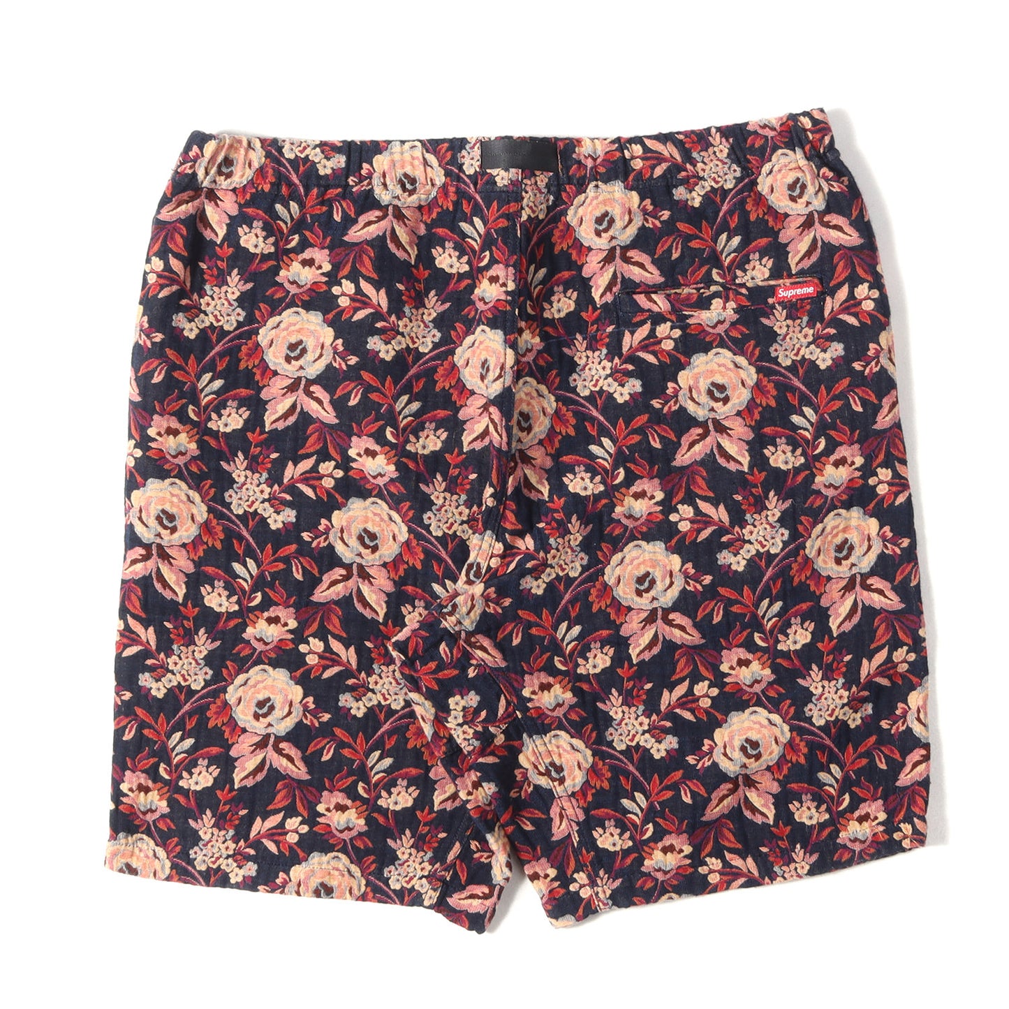 ジャガード フラワー柄 ベルト付き イージーショーツ(Jacquard Flowers Belted Short)