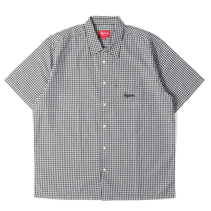 21SS スクリプトロゴ ギンガムチェック 半袖シャツ(Gingham S/S Shirt)