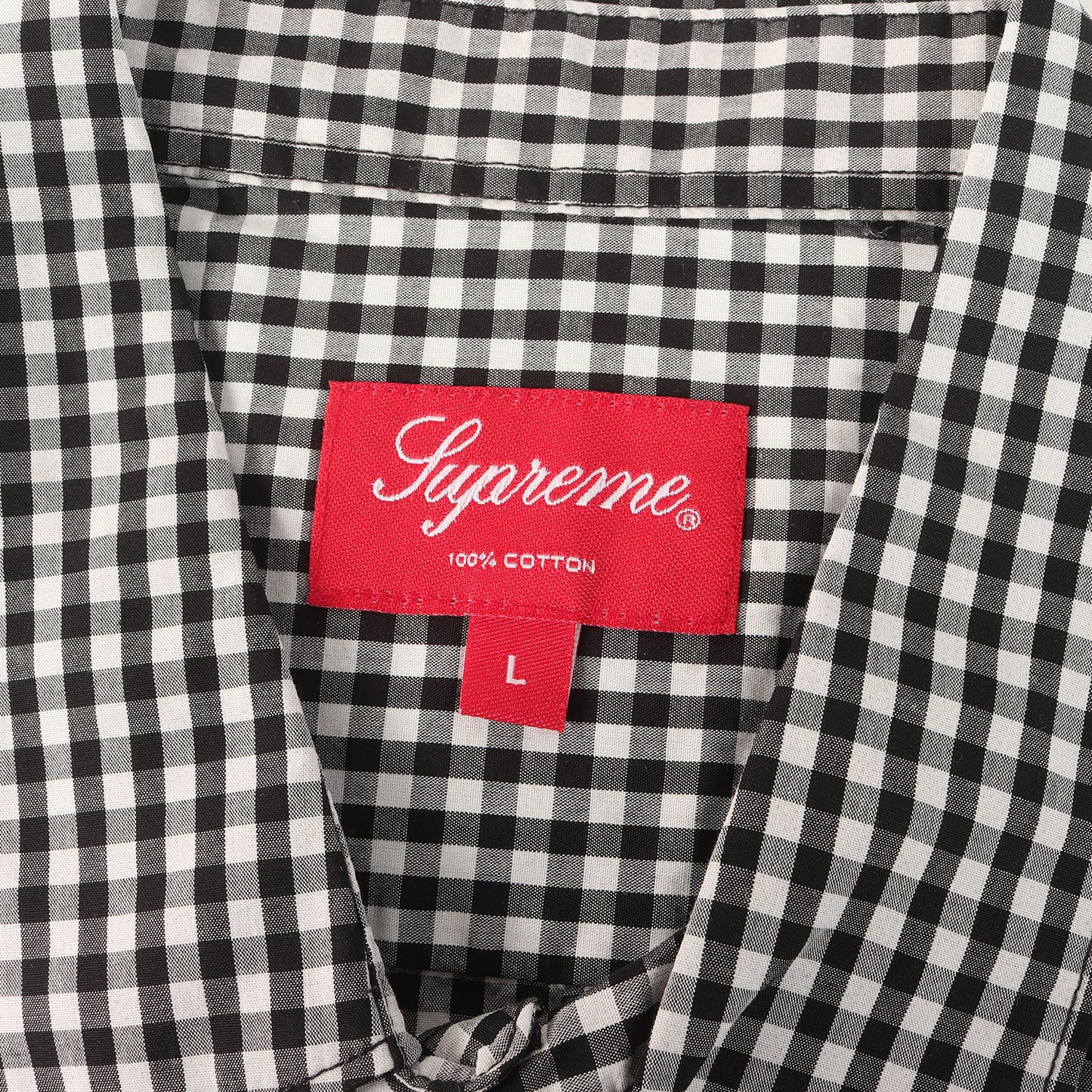 21SS スクリプトロゴ ギンガムチェック 半袖シャツ(Gingham S/S Shirt)