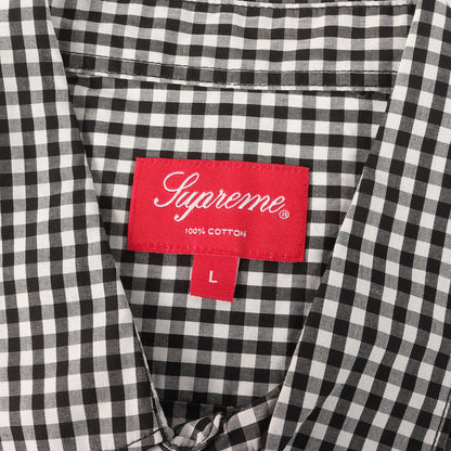 21SS スクリプトロゴ ギンガムチェック 半袖シャツ(Gingham S/S Shirt)