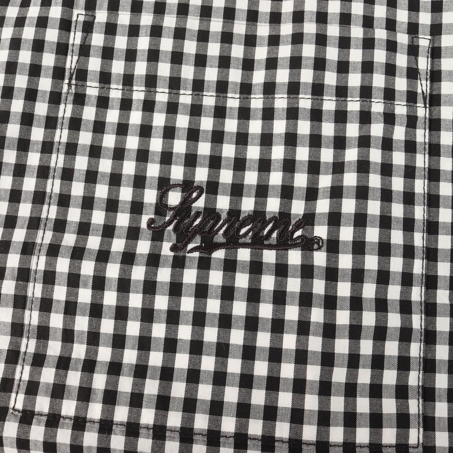 21SS スクリプトロゴ ギンガムチェック 半袖シャツ(Gingham S/S Shirt)