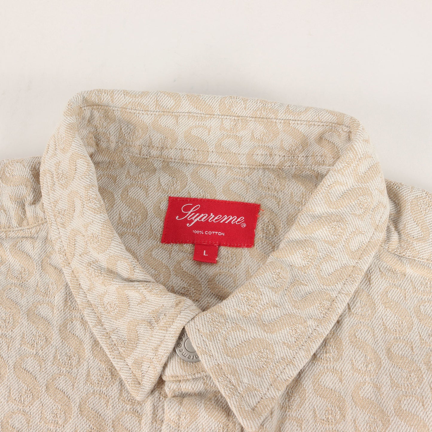 21AW Sロゴ モノグラム デニムシャツ(Monogram Denim Shirt)