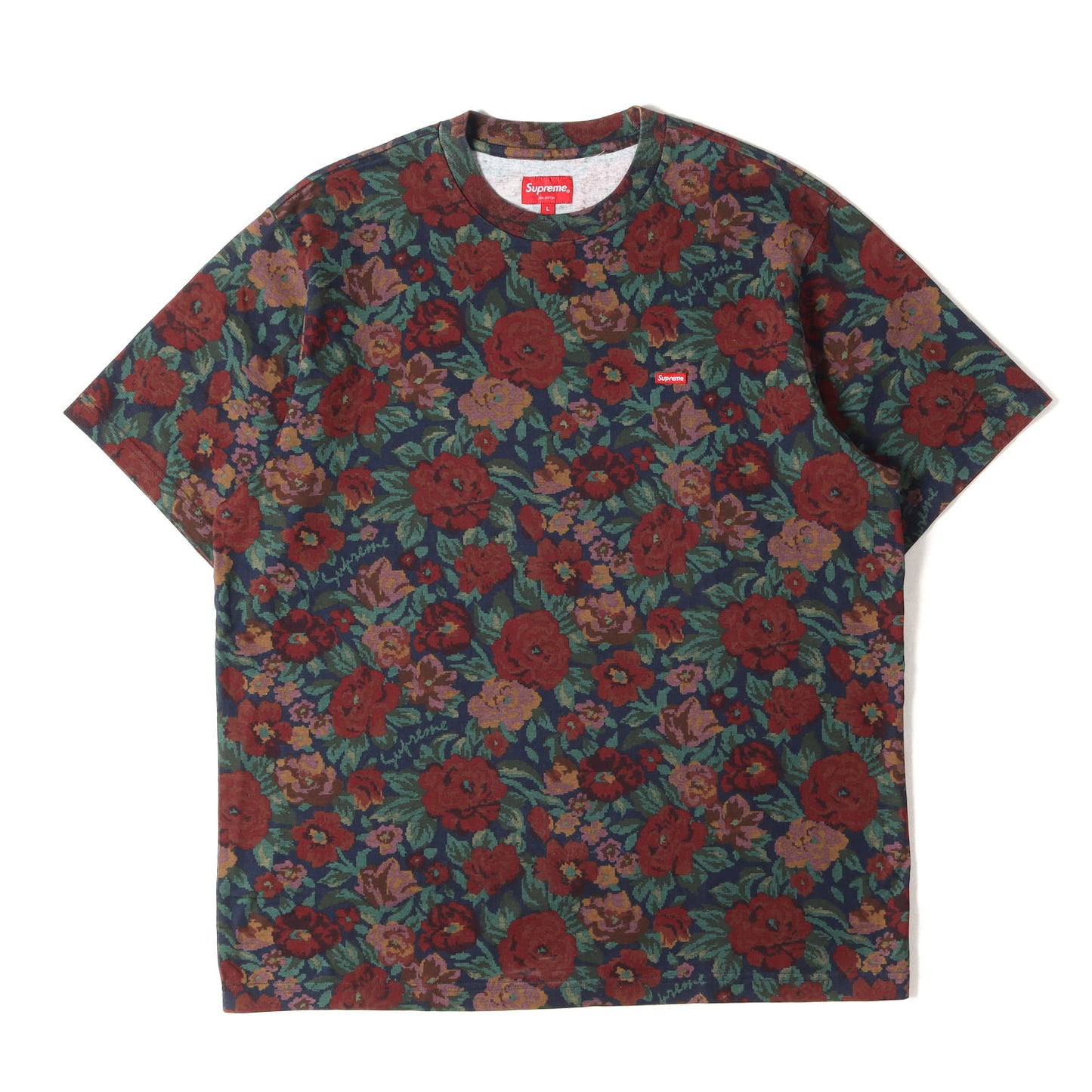 20AW デジフラワー柄 スモールBOXロゴ Tシャツ(Small Box Tee)