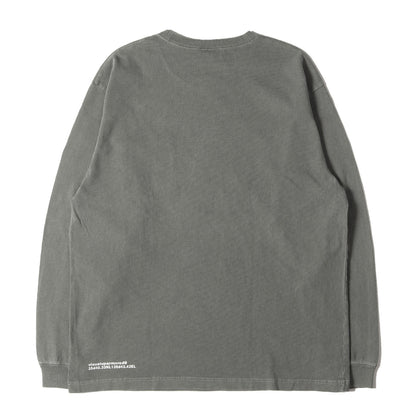 ピグメントダイ加工 GPSロゴ ロングスリーブ ポケット Tシャツ(BLANK LS GPS / TEE)