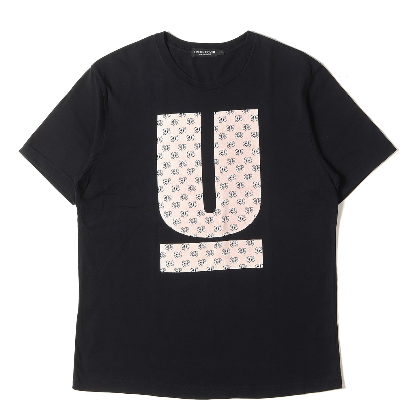 B-BONE柄 Uロゴ クルーネック Tシャツ