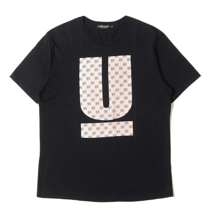 B-BONE柄 Uロゴ クルーネック Tシャツ