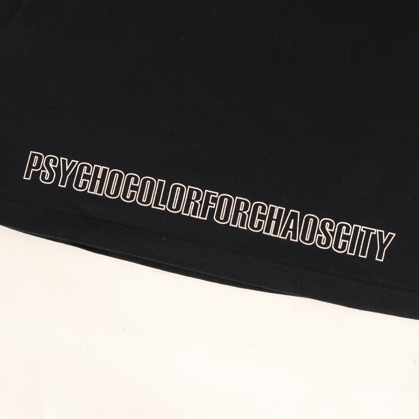 B-BONE柄 Uロゴ クルーネック Tシャツ