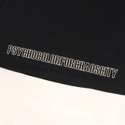 B-BONE柄 Uロゴ クルーネック Tシャツ