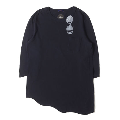 Languid期 復刻モデル 転写プリント 歪み 7分袖 Tシャツ / カットソー