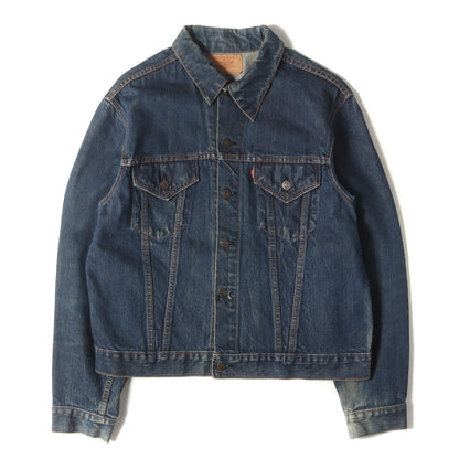 [希少 ビッグサイズ 濃紺] 60s 70505-0217 Big E 4th デニムジャケット / ボタン裏刻印525 BigE赤タブ
