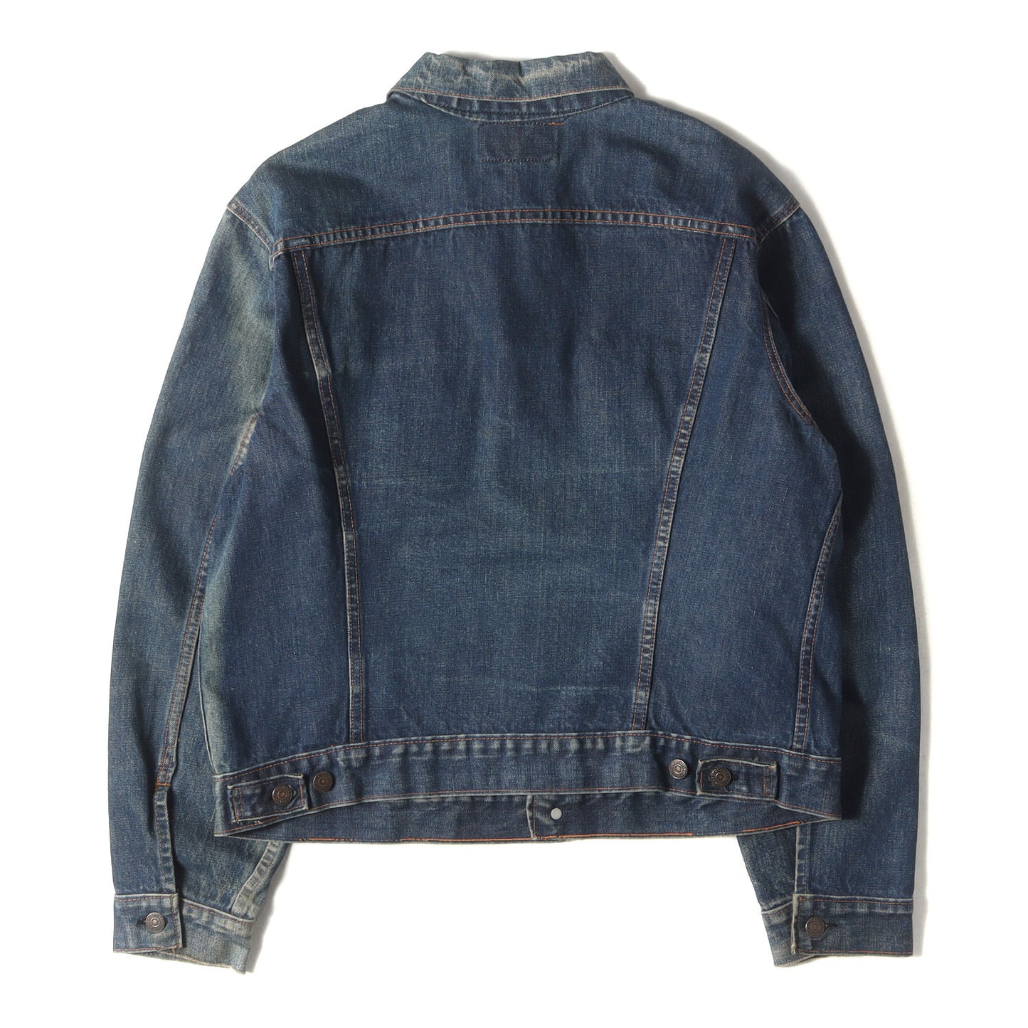 [希少 ビッグサイズ 濃紺] 60s 70505-0217 Big E 4th デニムジャケット / ボタン裏刻印525 BigE赤タブ